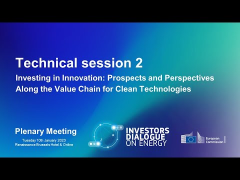 Investing in Innovation for Clean Technologies, ID-E Plenary Meeting, 10 Jan 2023