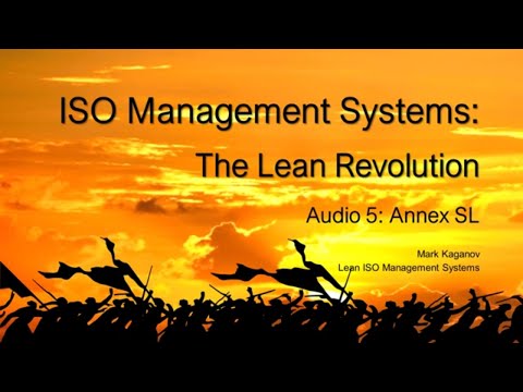 Annex SL New High-level Structure for ISO Management Systems Standards