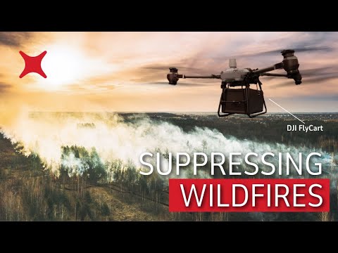 Using Drones to Suppress Wildfires