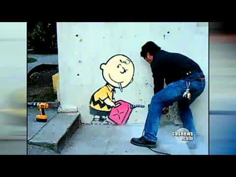 &quot;Banksy&quot; creates street art and mystery