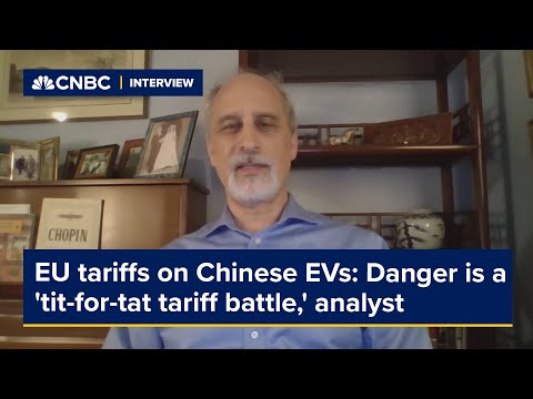 EU tariffs on Chinese EVs: Danger is a &#039;tit-for-tat tariff battle,&#039; analyst