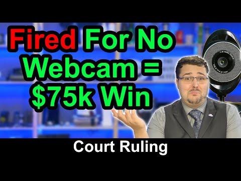 Fired for Refusing to Turn on Webcam Wins $73,000 in Court