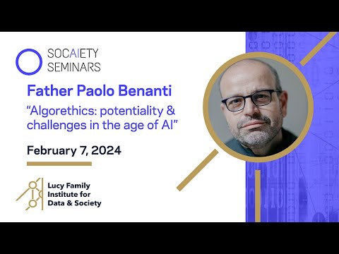 Fr Paolo Benanti, &quot;Algorethics: potentiality and challenges in the age of AI&quot;