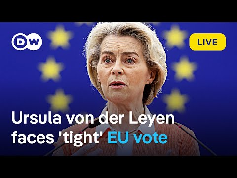 Live: Von der Leyen speech and debate ahead of reelection vote at the European Parliament | DW News