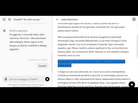 Scrivere testi con OpenAI Canvas - di Antonio Cisternino