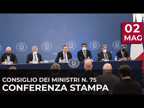 Consiglio dei Ministri, la conferenza stampa del Presidente Draghi